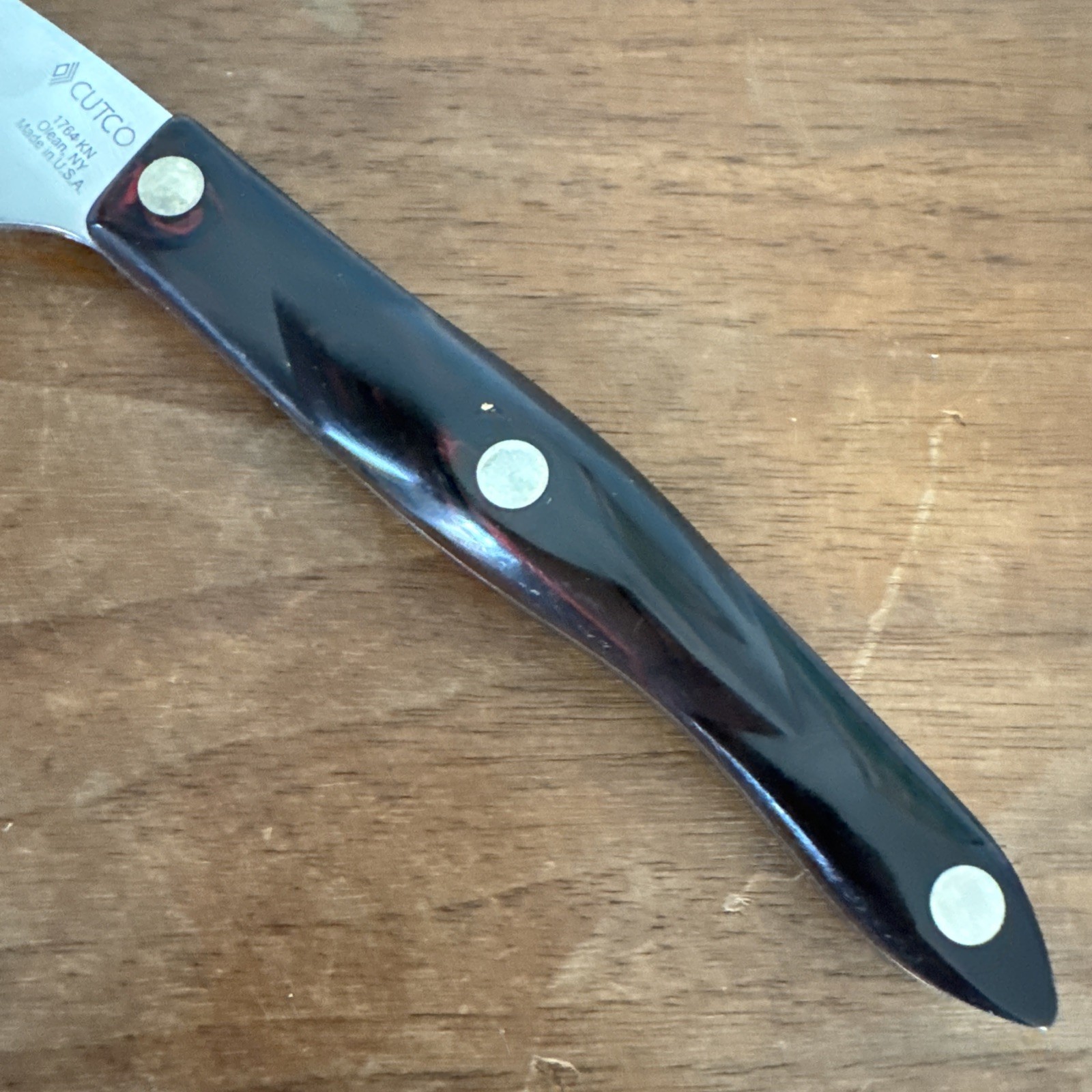 Cutco 1764 KN Classic Brown Flame Handled Serated Traditional Cheese Knife