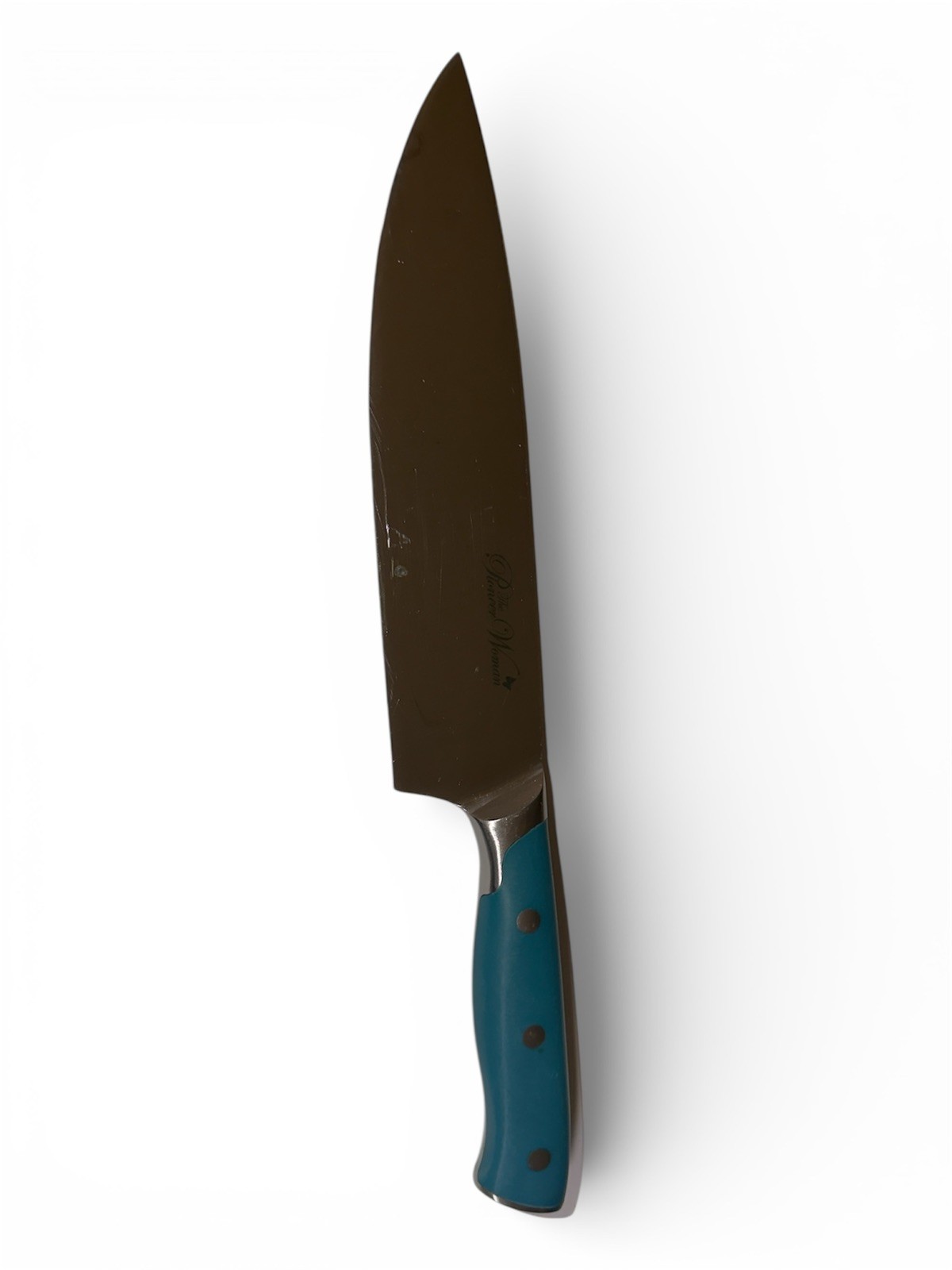 Pioneer Woman Signature 8″ Stainless Steel Chef Knife Teal Kitchen Cutlery NIB