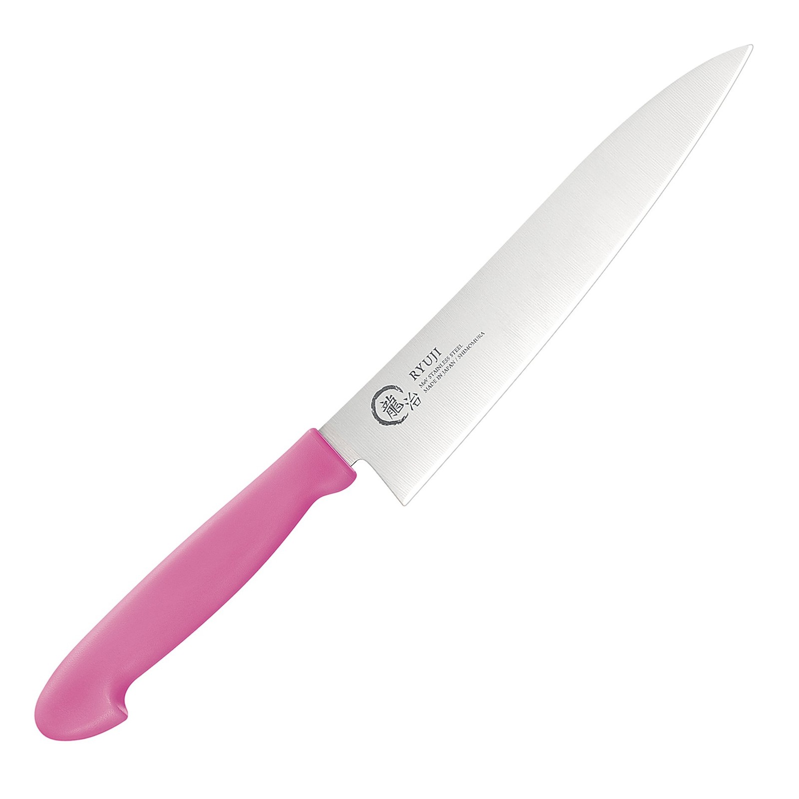 Made in Japan. Ryuji Handle Color Grip Petty Knife, 125mm, Pink, AUS8 Steel, Dis