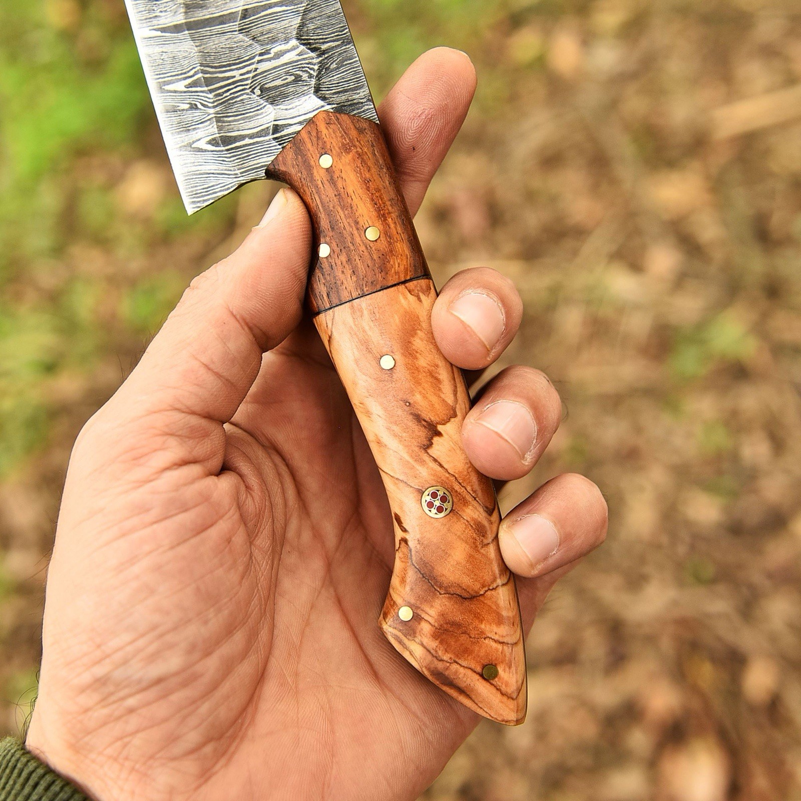 12” Handmade Damascus Fixed Blade Chef Knife Japanese Bunka Kitchen Knife