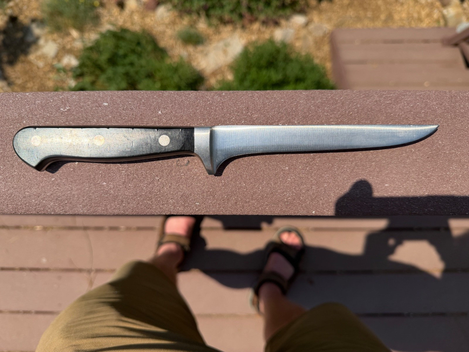 VINTAGE WUSTHOF CLASSIC BONING KNIFE 5″ 4602/14CM INOX SOLINGEN GERMANY BLACK