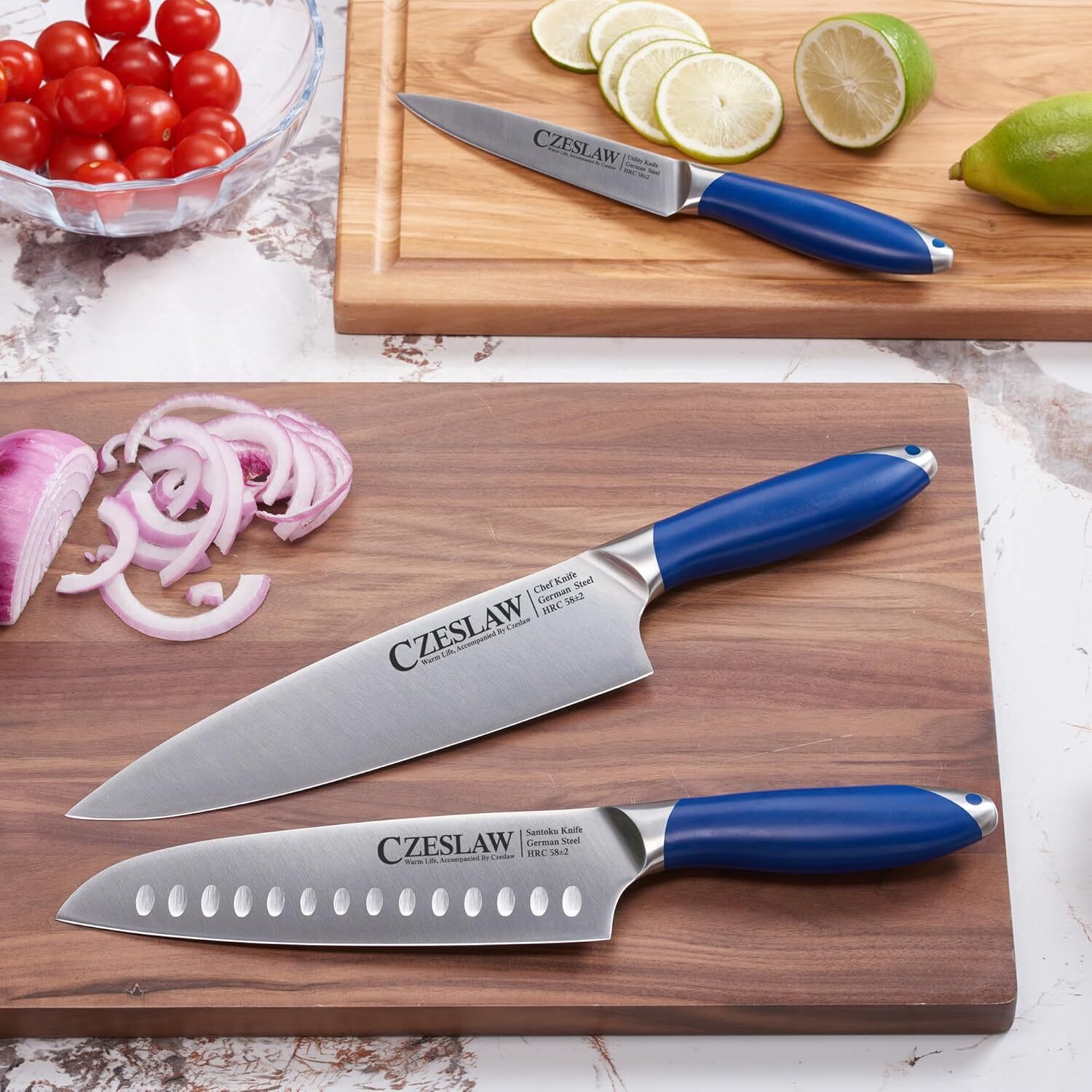knife set, 3 Piece kitchen knife set – Razor Sharp Professional Chef Knife