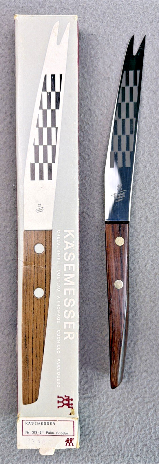 JA Henckels Zwillingswerk Friodur Kasemesser 5″ Cheese Knife in Box 313 New