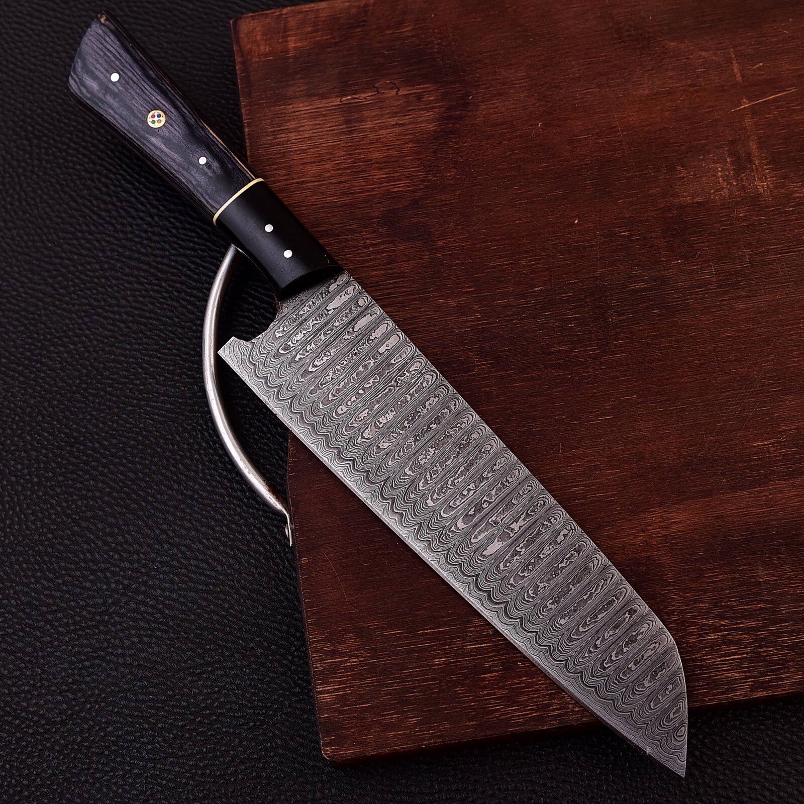 12 in Handmade Forged Damascus Steel CHEF Knives KITCHEN Bunka Knife Cutlery