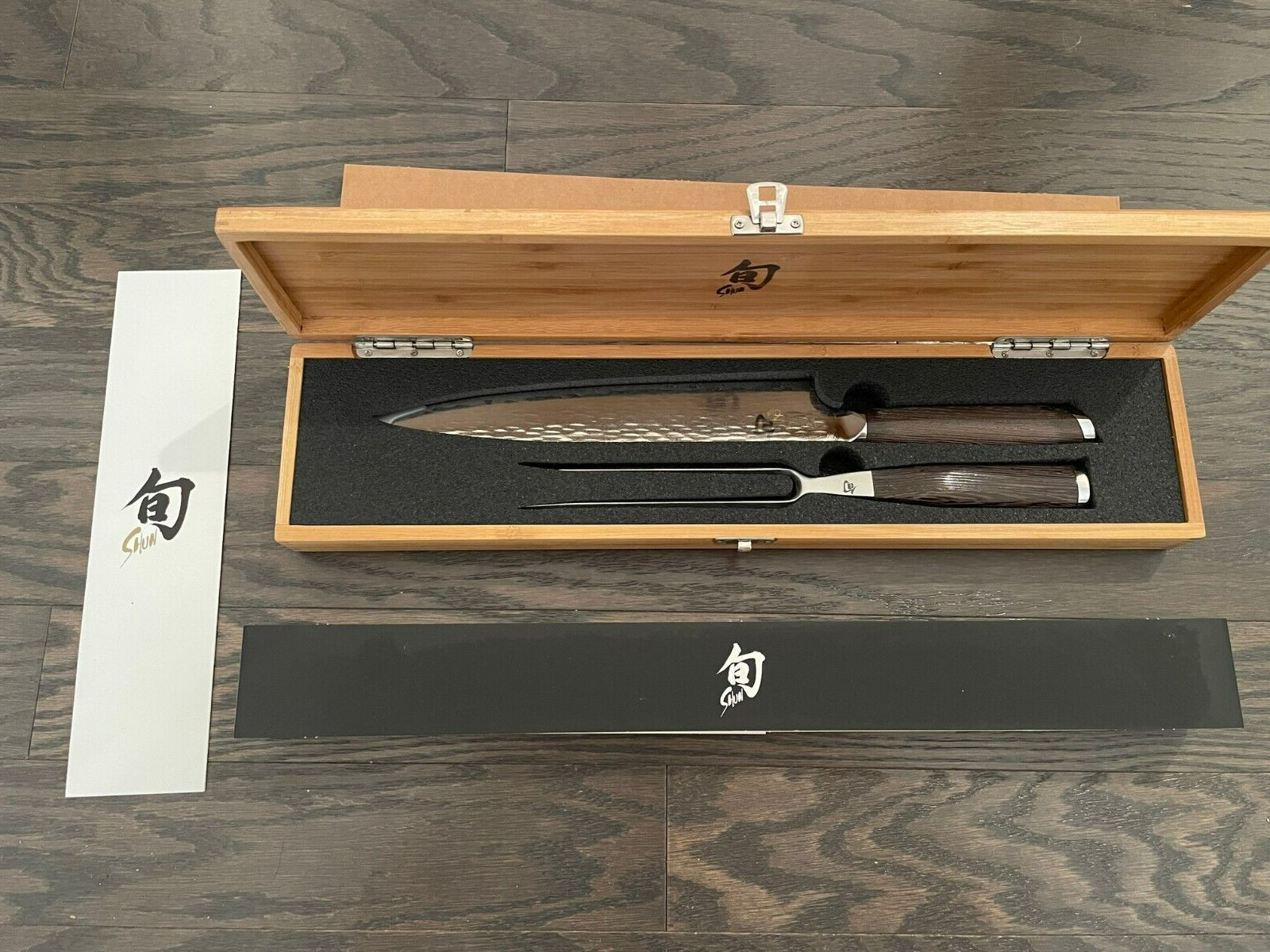 Shun Fuji Carving Knives, Set of 2: SGE0704 & SGE0709 w artisan box PREMIUM LINE