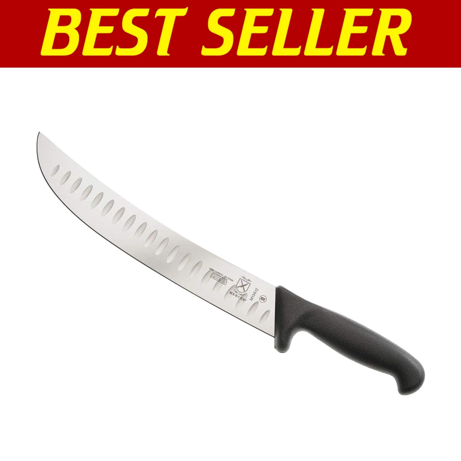 Exceptional 12-Inch Granton Edge Butcher Knife – Mercer Quality Craftsmanship