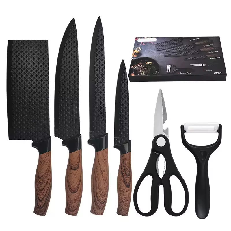 6 Piece Kitchen Knife Set – Professional Stainless Steel Knife Set