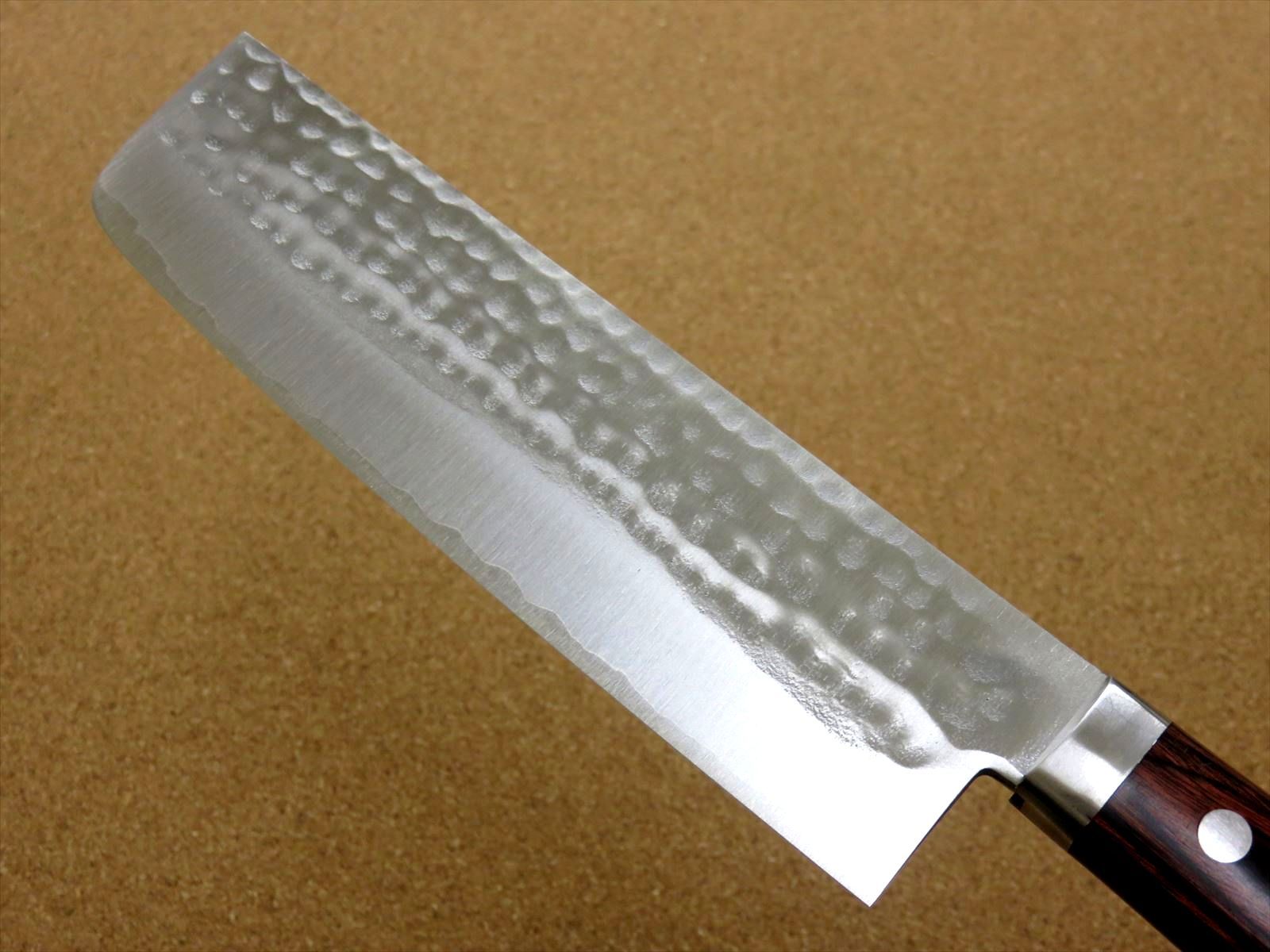 Japanese Kitchen Vegetable Knife 165mm 6.5 inch 3 Layers Hammered Bolster JAPAN
