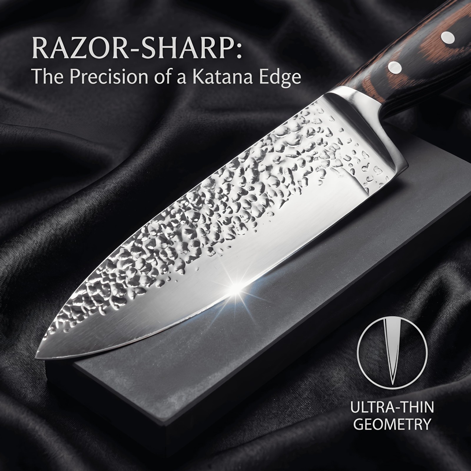 15-Piece Kitchen Knife Set with Block, High Carbon Stainless Steel, Sharp & Ergo