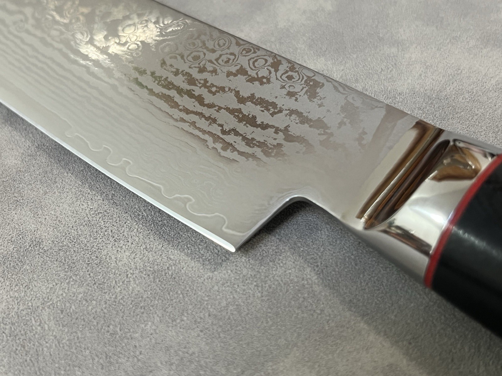 9.5″ Sujihiki Slicer S35VN Powder Steel Damascus G10 Mosaic Pin Japanese Style