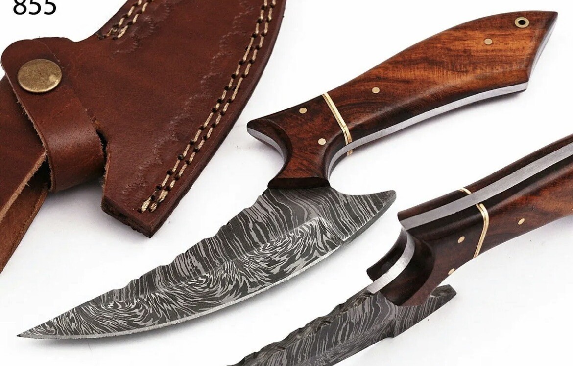 HANDMADE HUNTING DAMASCUS STEEL CHEF KNIFE KITCHEN BONING KNIFE SKINNING x-146
