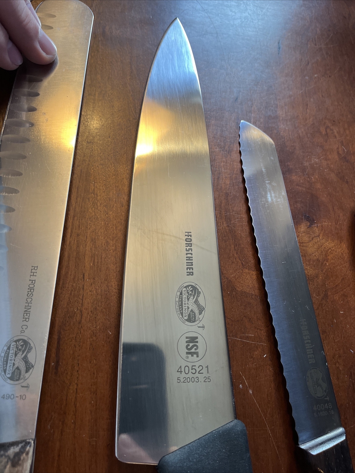 Lot of 4 Forschner Victorinox Knives Models 49010 40521 40048 4065 NICE SHARP!