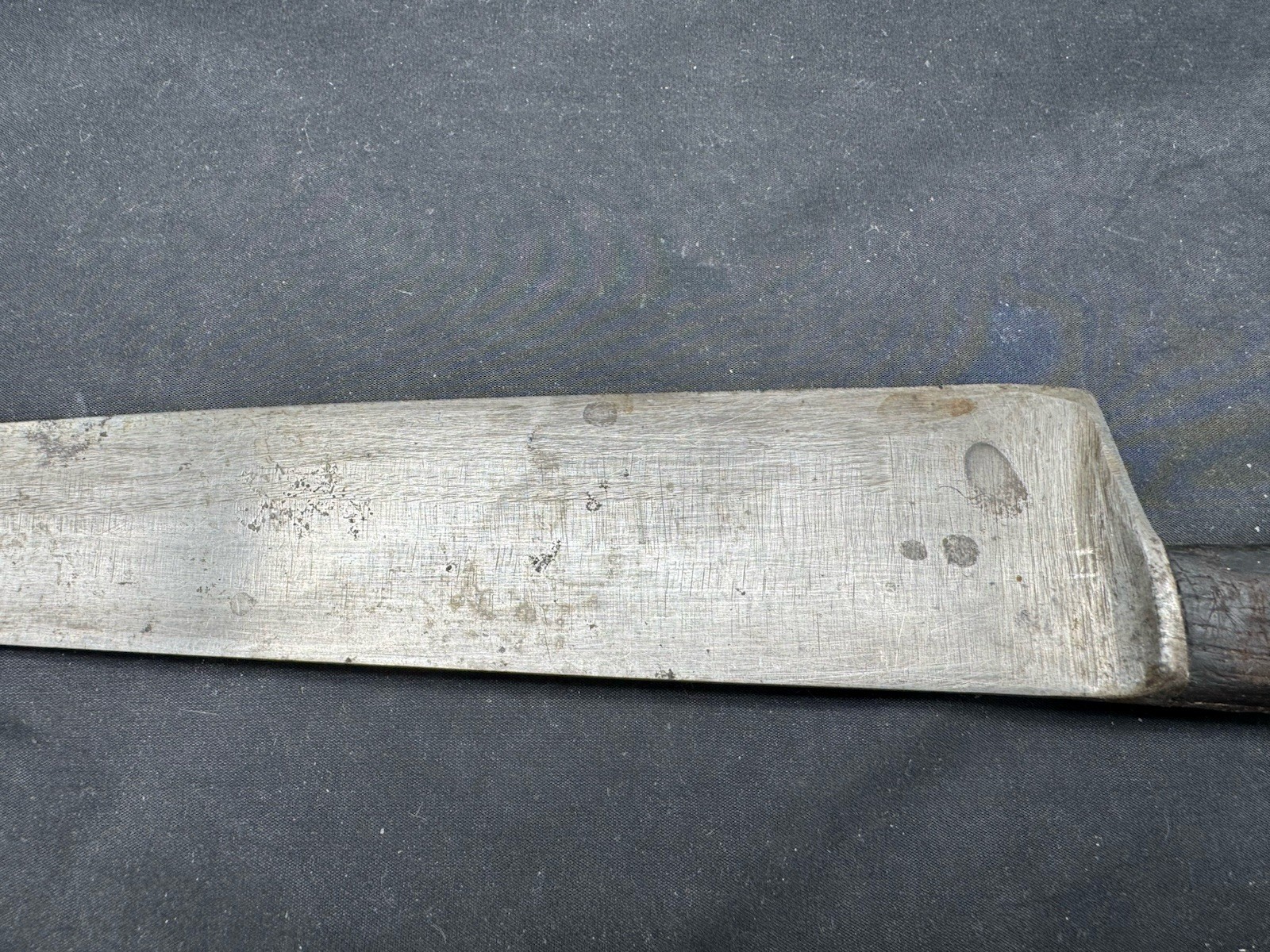 Antique 9.25″ Carbon Steel Blade Kitchen Knife Wooden Handle