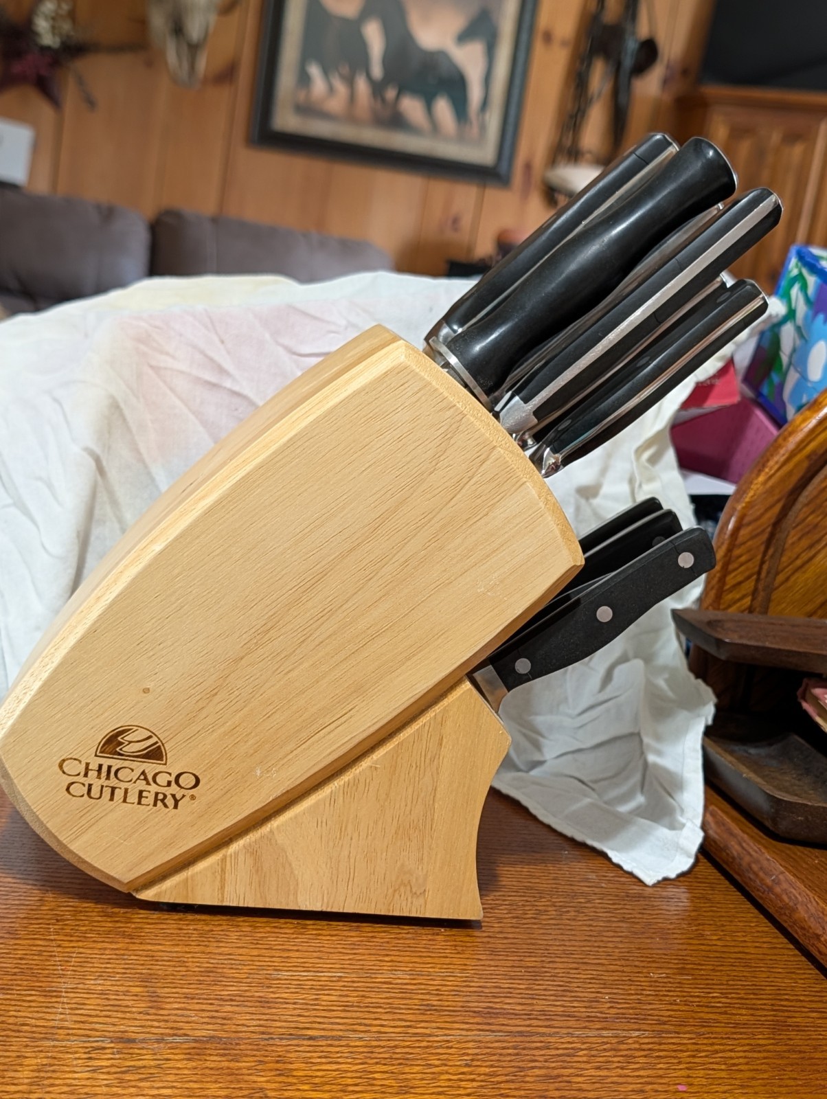 Chicago Cutlery Insignia Classic Knife Set 10 Piece & Block Pre Owned See Photos