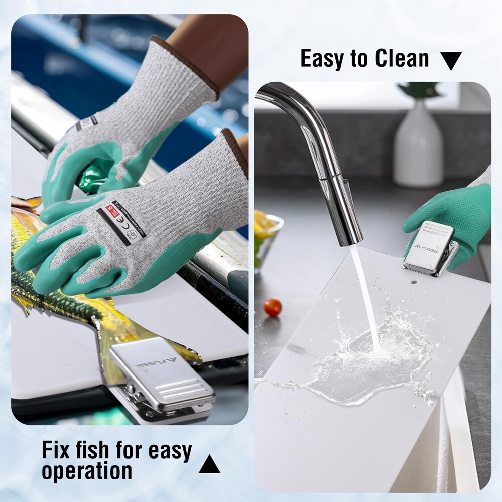 FLISSA 4PC Fish Fillet Set Fillet Knife Foldable Fillet Board Fish Cleaning Kits