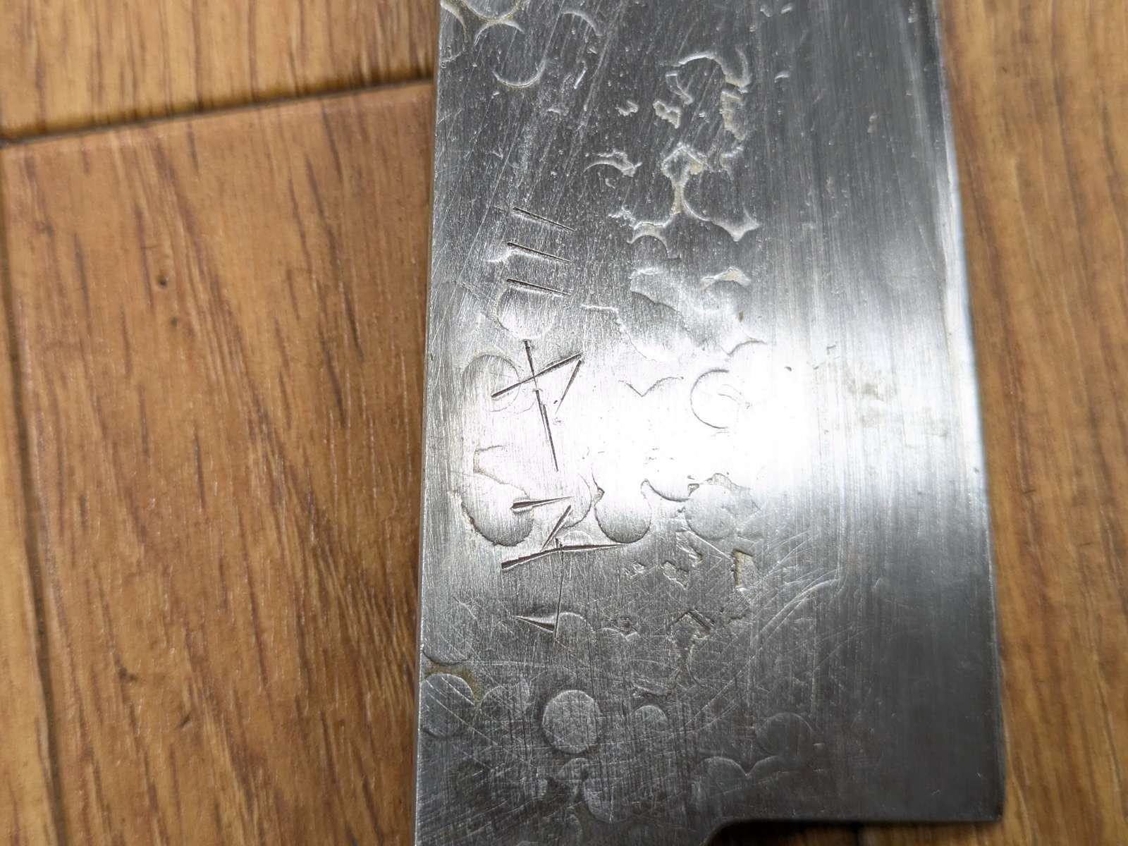 Japanese Chef’s Kitchen Knife SANTOKU Vintage from Japan for All 178/307mm KH286