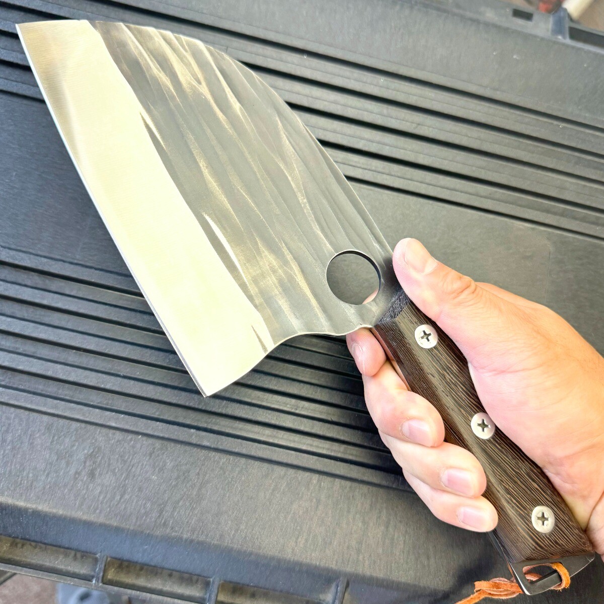 Duan Da Cleaver Knife Handmade Forged Butcher Kitchen Chef Knives Carbon Steel