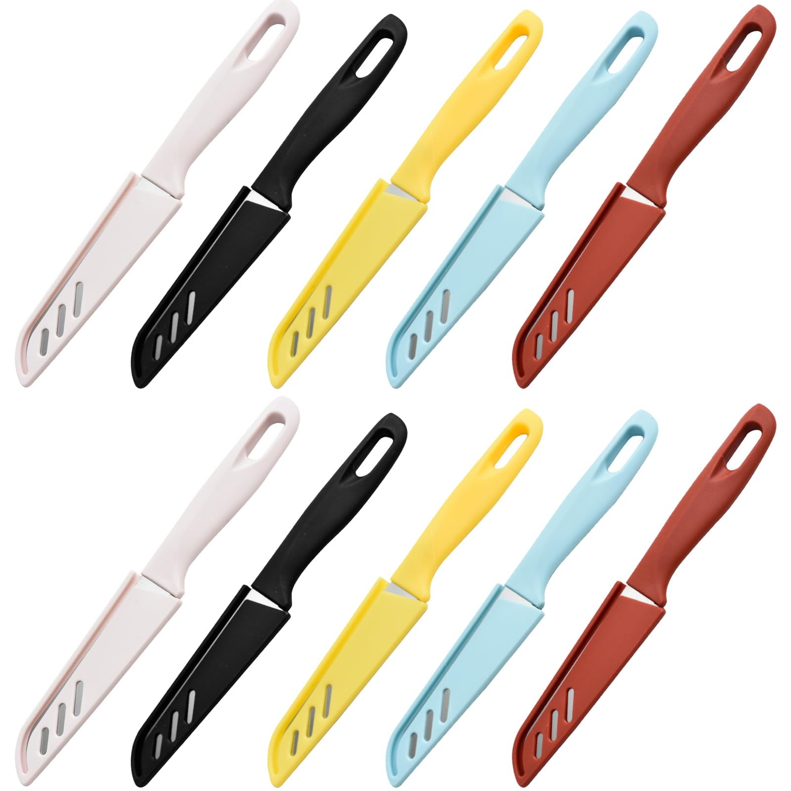 Paring 10 Set pieces Paring Ultra Sharp Vegetable and Fruit with Sheath Cover…