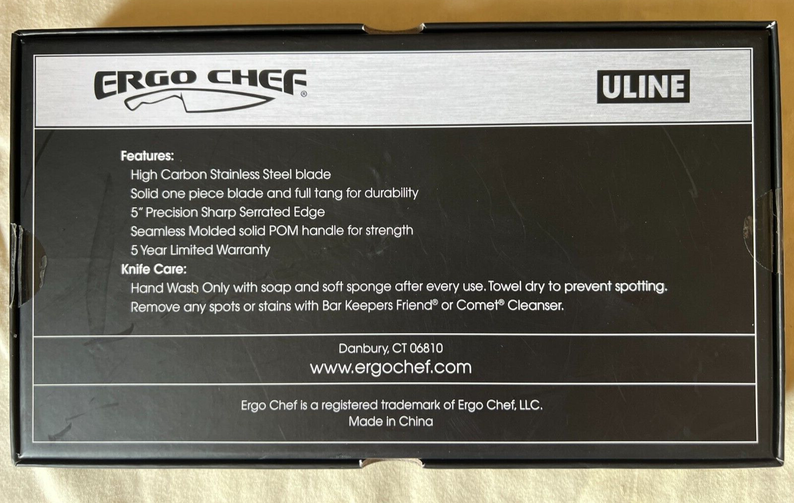 4pc. Steak Knife Set Steak House Style Ergo Chef Pro-Series II NEW IN BOX