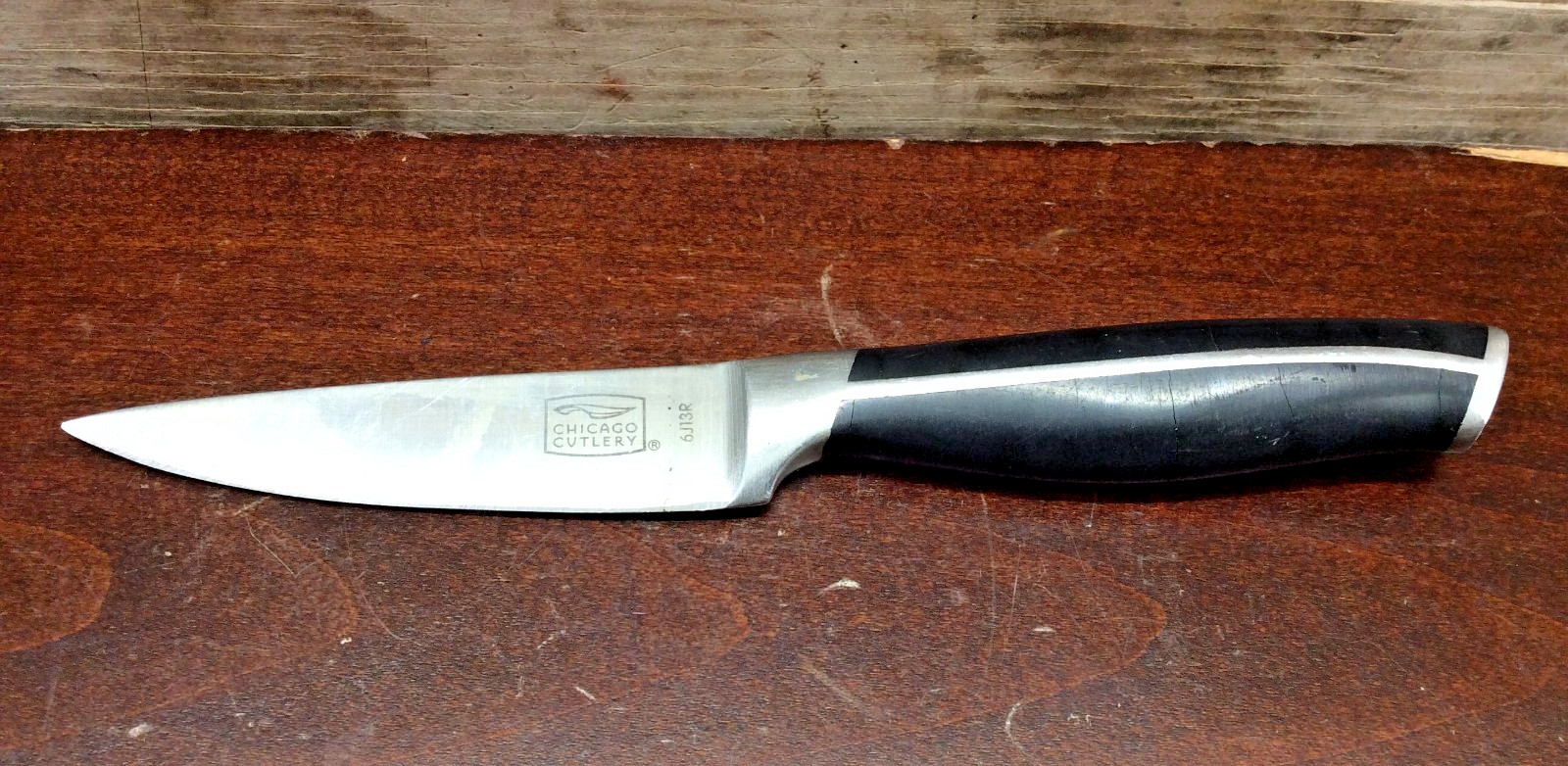 Chicago Cutlery Fusion Steak Knife 3.5″ Blade Full Tang Black Handle 6J13R