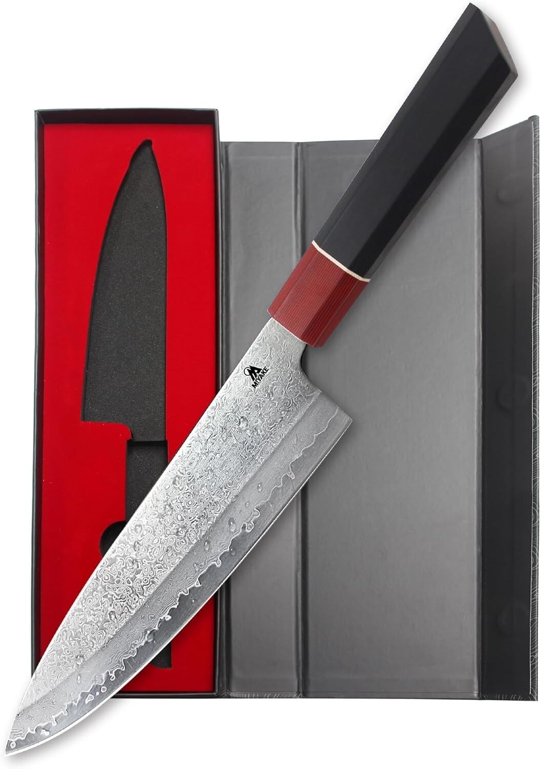 Miyake 8″ Japanese Chef Knife Stainless Steel Blade G10 Handle Kitchen BBQ