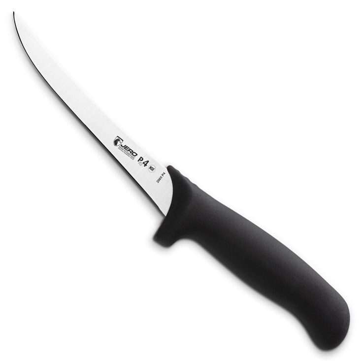 JERO P4 6 1/4″ Semi-Flex Curved Boning Knife, Sandvik Stainless, MFG IN PORTUGAL