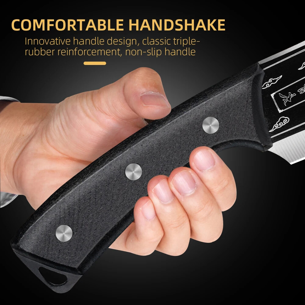 8in Meat Cleaver Viking Butcher knife Sharp Heavy Duty Bone Chopper with Sheath