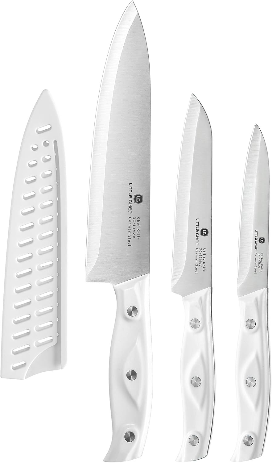3-Piece Chef Knife Set Ultra Sharp Kitchen Knives High Carbon Stainless Steel