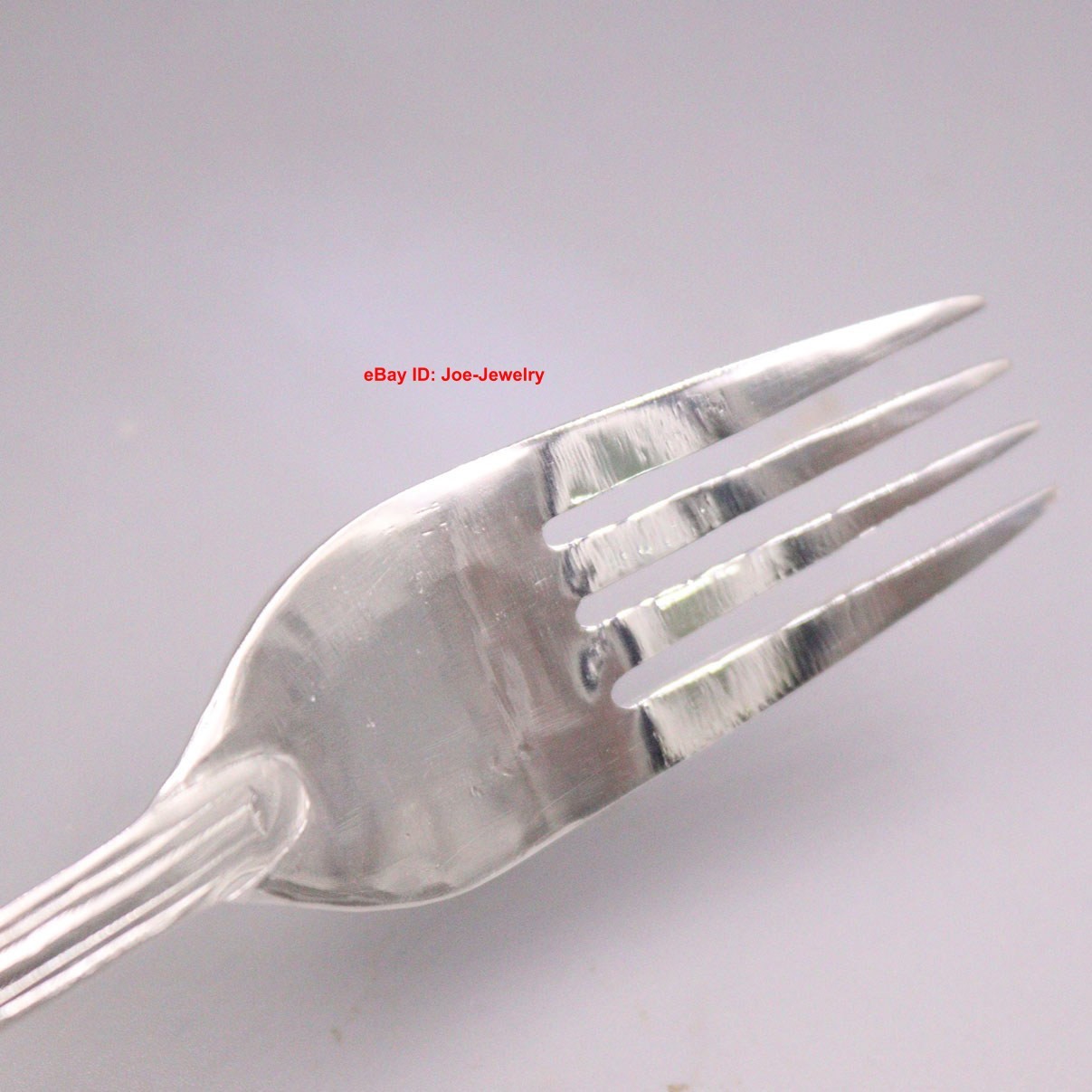 Solid 999 Fine Silver Deli Fork Glossy Finish Tableware 8.07″ L For Adult