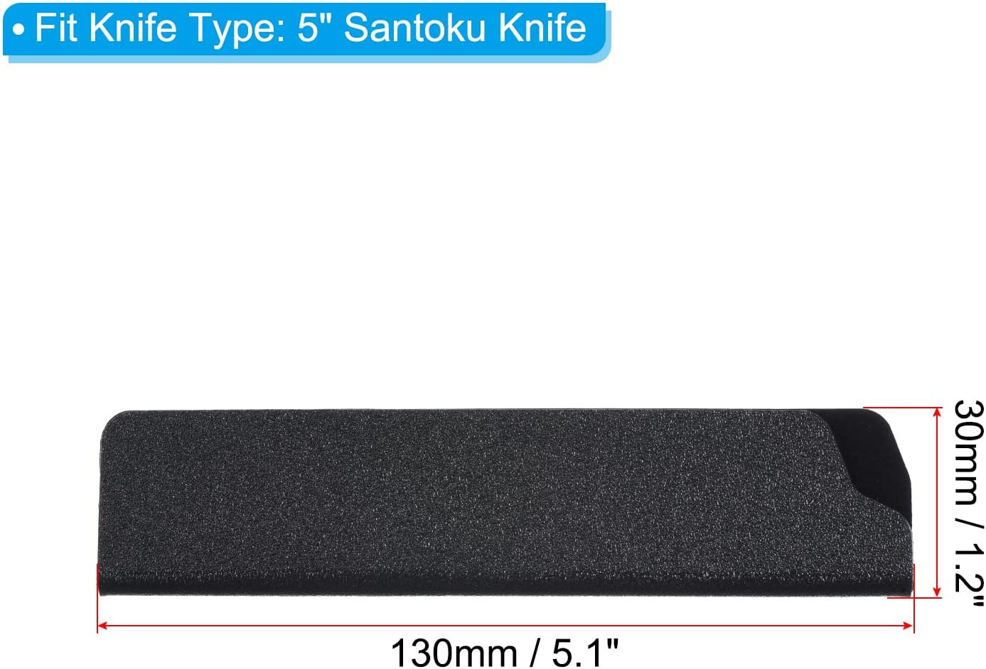 ABS Knife Cover Sleeves for 5″ Santoku Knife, Knives Edge Guard Blade Protector