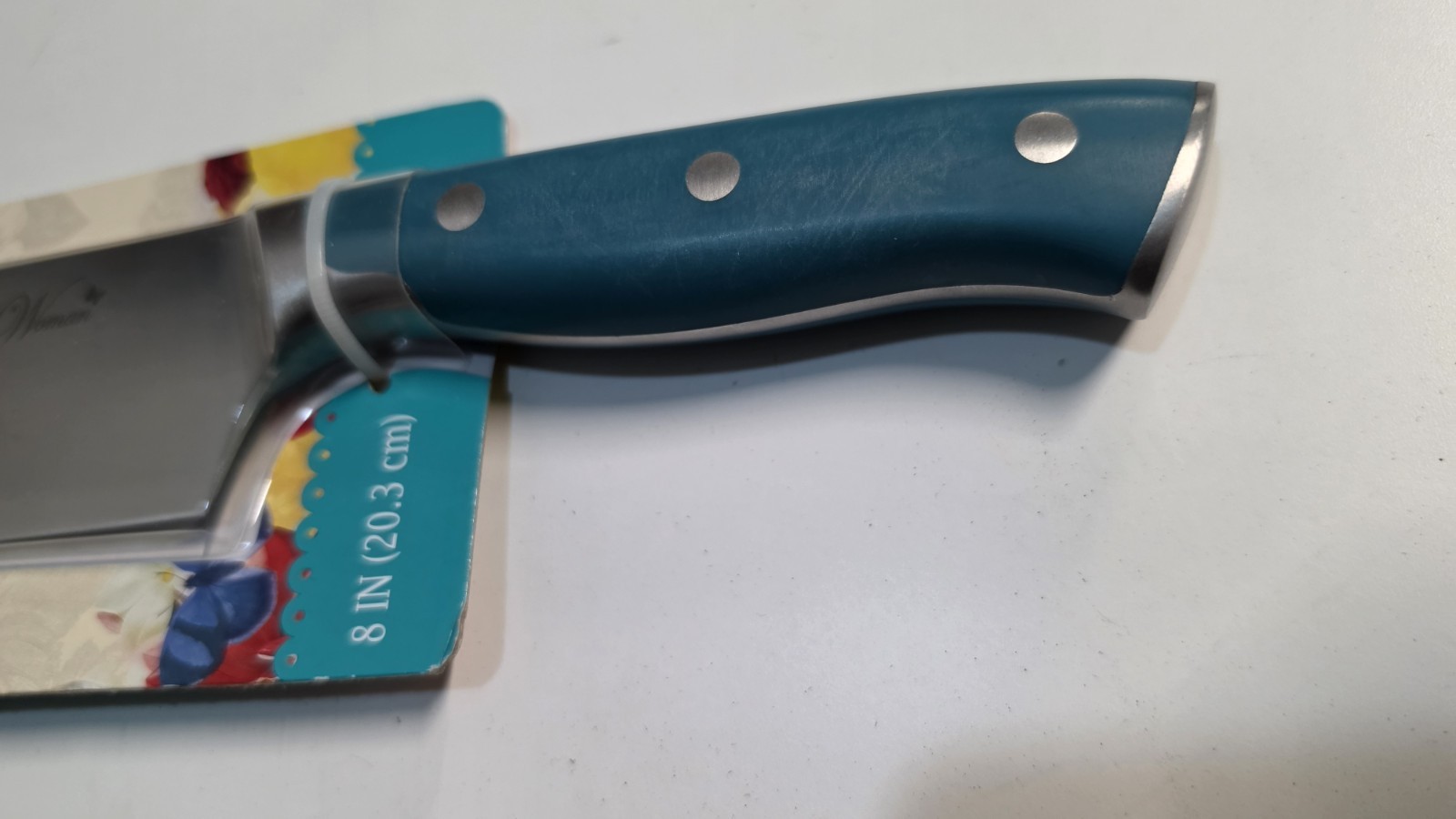 Pioneer Woman Pioneer Signature 8″ Chef Knife Teal Brand new in package