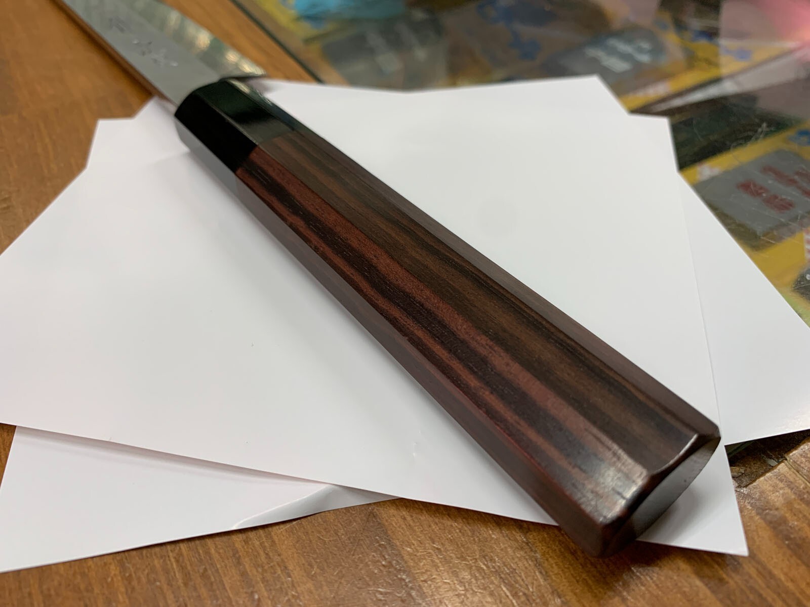 Japanese Chef Knife Aritsugu Yanagiba Kiritsuke 270mm BlueSteel Ebony Handle