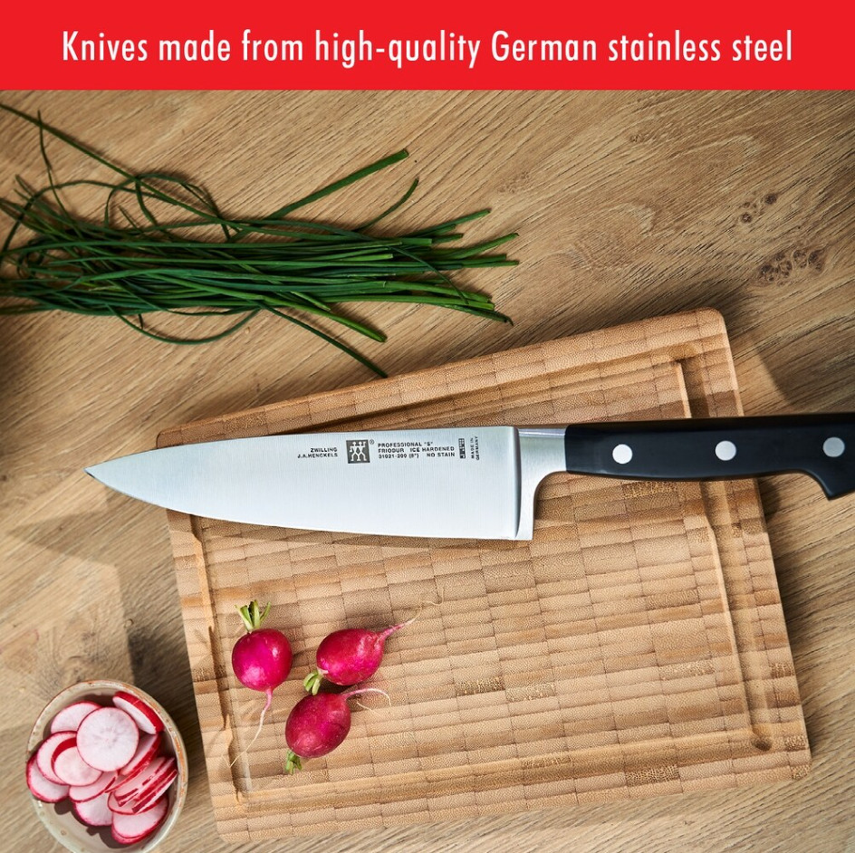 ZWILLING J.A. Henckels Professional S 8″ Chef Knife Stainless Steel