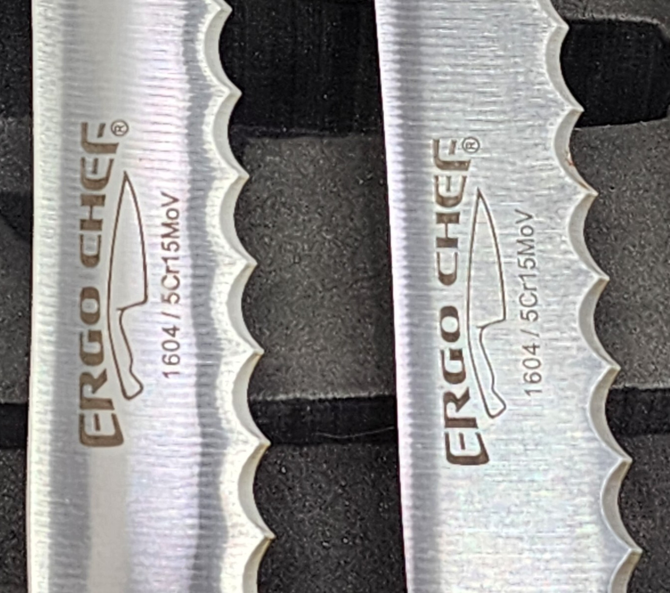 Steak Knife Set By Ergo Chef Pro Series II, 4pc., Stainless Steel 5″ Edge in Pkg