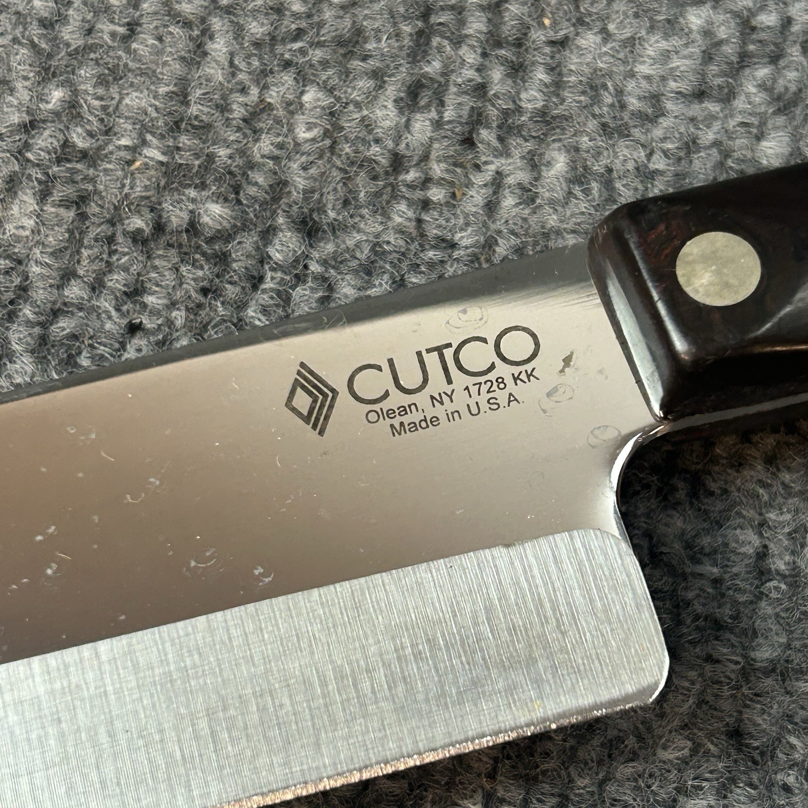 Cutco 1728 KG Petite Chef Knife 7.5″ Blade Brown Handle USA Kitchen Knife