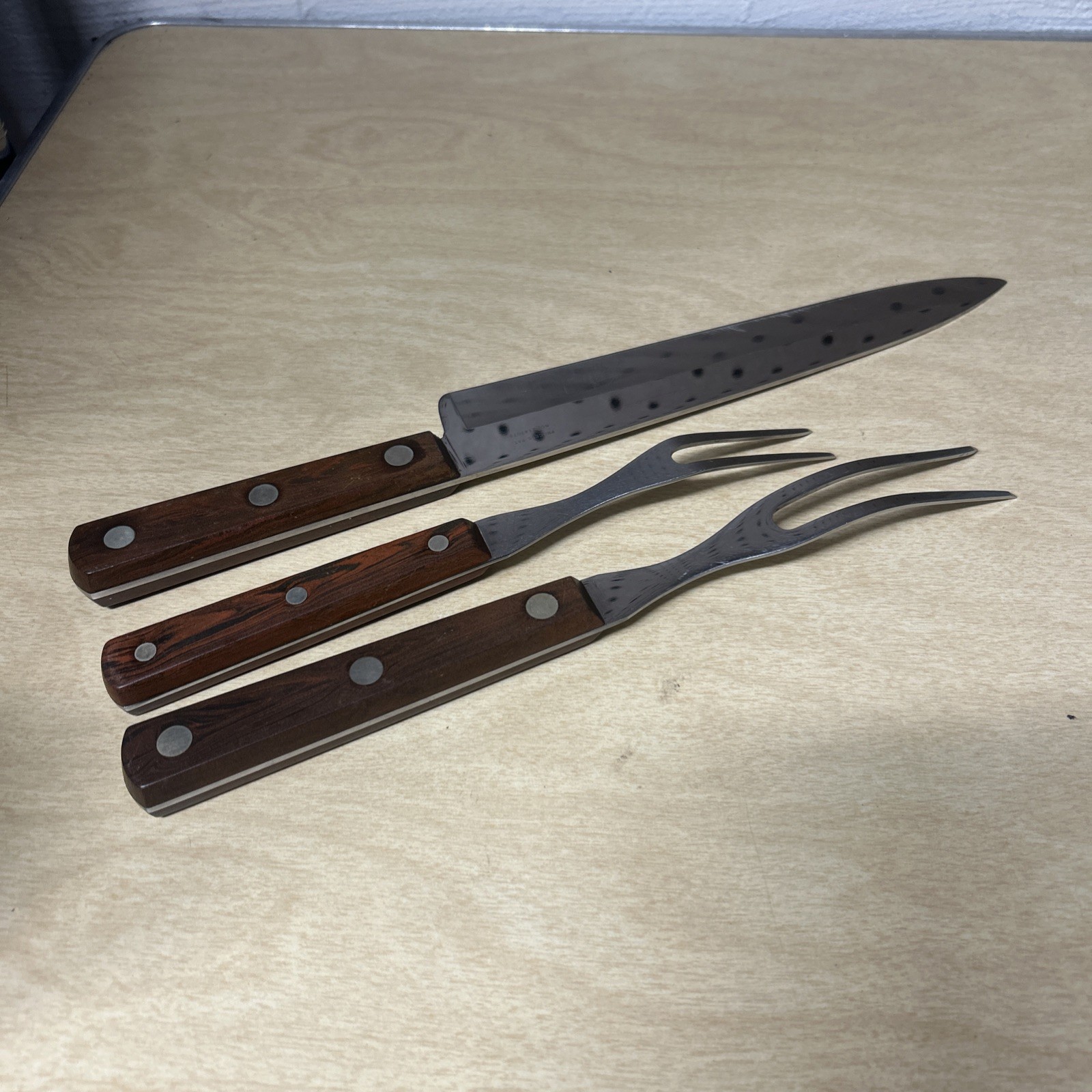 Vintage Cutco-No #35 9-inch Chef’s Knife Wooden Handle 36 37 Set