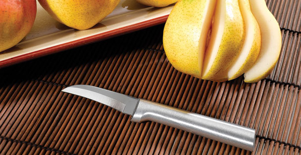 Rada S52 Deluxe Paring Knife Set 6pc set cutlery USA made L&R hands + Cut Board