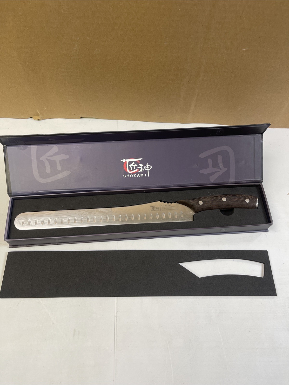 SYOKAMI Multifunction Carving Knife,11.8 Inch High-Carbon Japanese Style