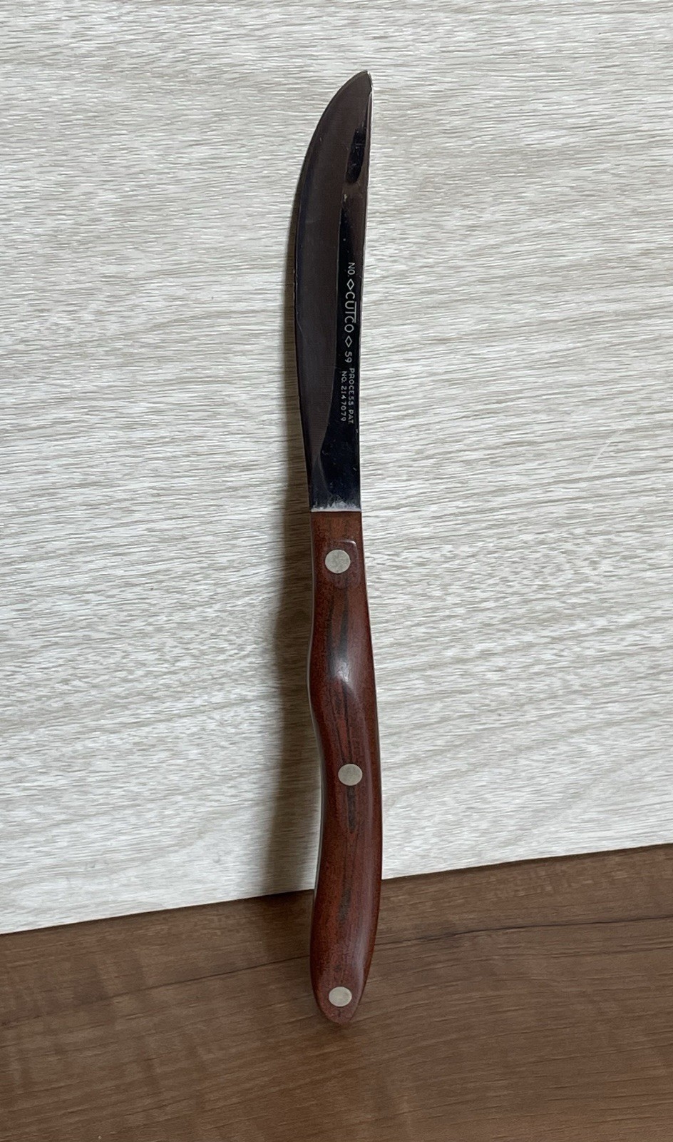 VTG Cutco #59 Non Serrated Smooth Edge Steak Knife 3.5″ Blade READ
