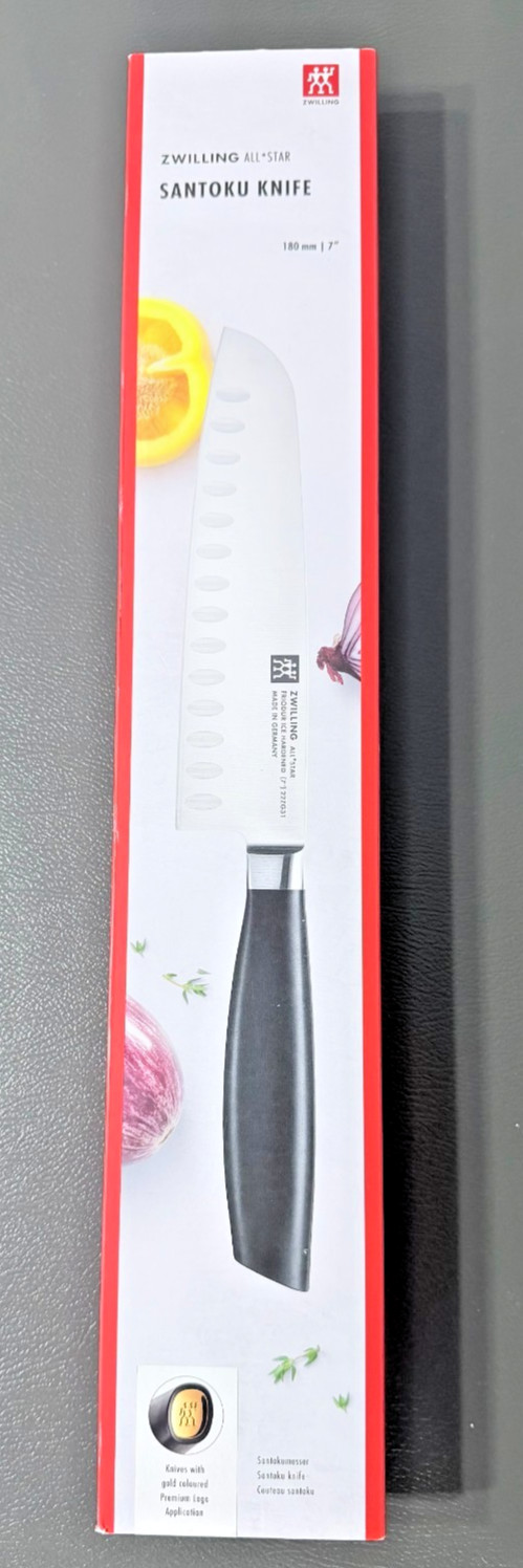 ZWILLING All Star 7″ Santoku Knife Rose Gold Hollow Edge Germany NEW SEALED