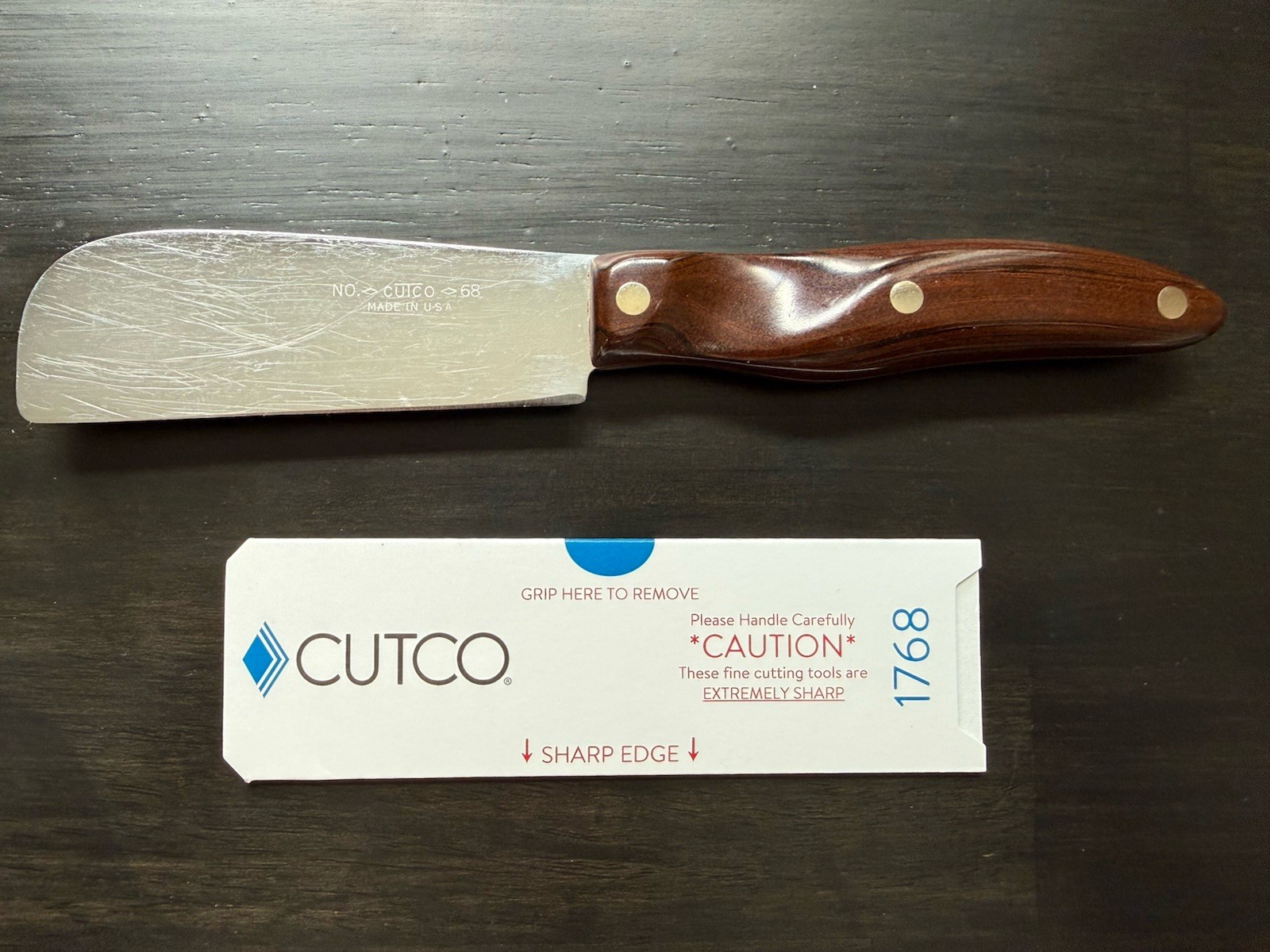 Cutco No. 68 Cheese Knife – Factory Sharpened & Polished