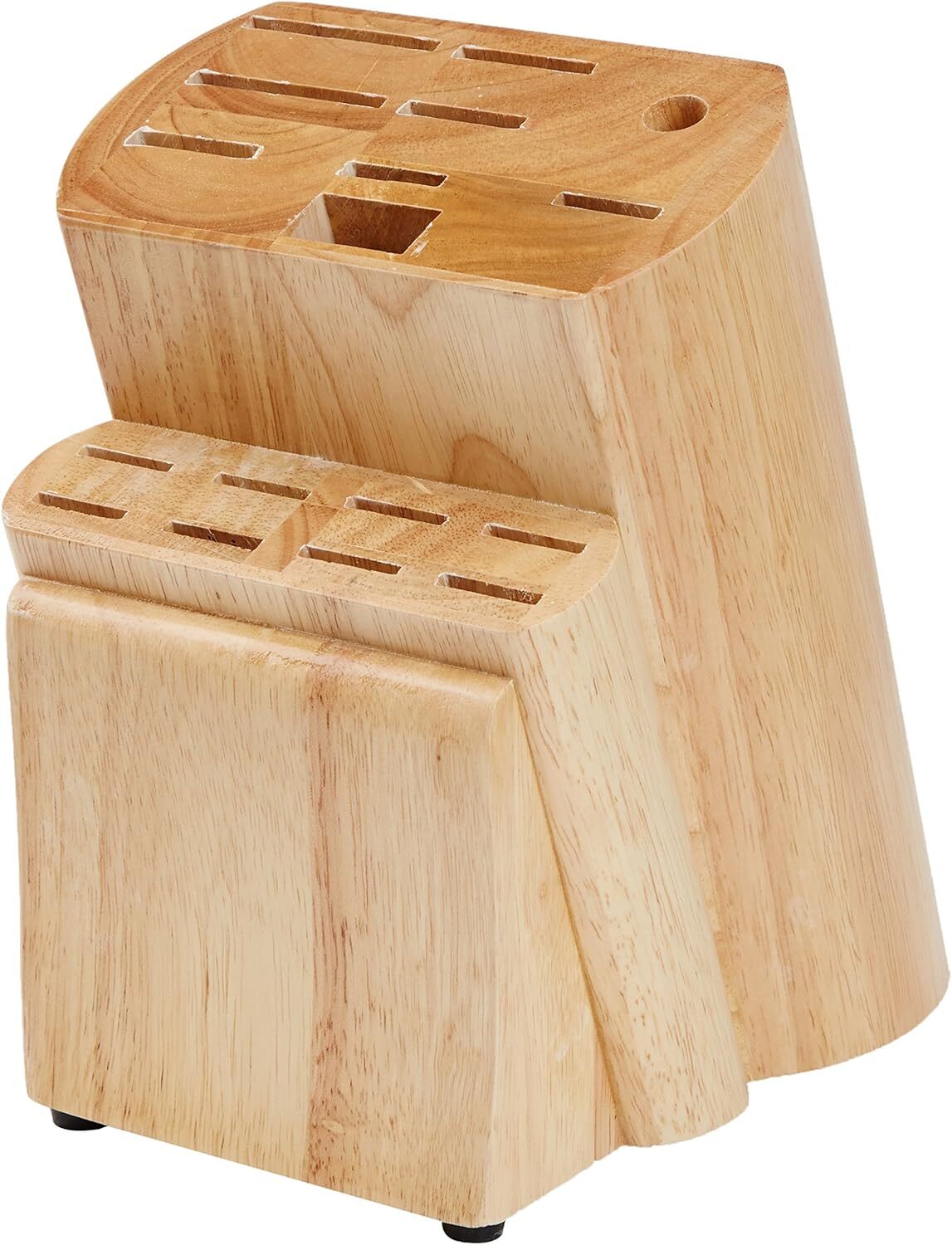18-PiecePremium High Carbon Stainless Steel Blade Set with Pine Wood Block,Black