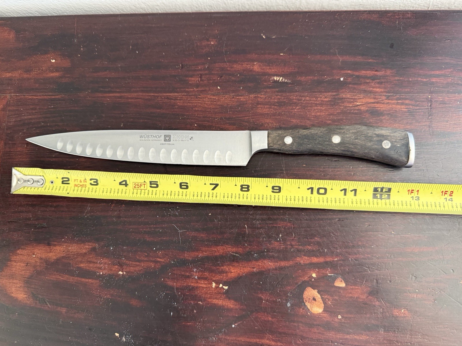 Wusthof 8” Ikon Blackwood 20cm Carving Knife Great Condition
