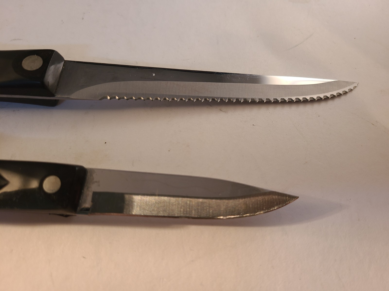 CUTCO 2 Piece Set 1720JH 1721 JH Paring & Peeling Knives Brown Handles