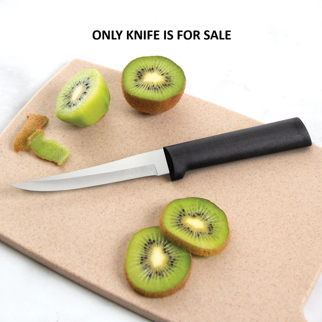 Rada Cutlery Super Parer Kitchen Knife 4.38″ T420 Steel Blade Black Resin Handle