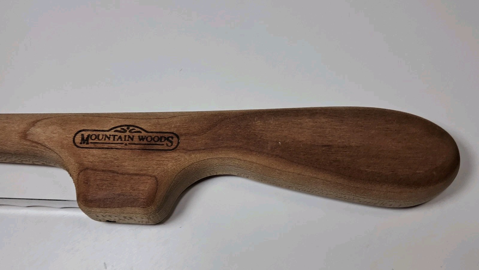 Mountain Woods 16″ Fiddle Bow Bread Knife Serated Stainless Blade Wood Handle