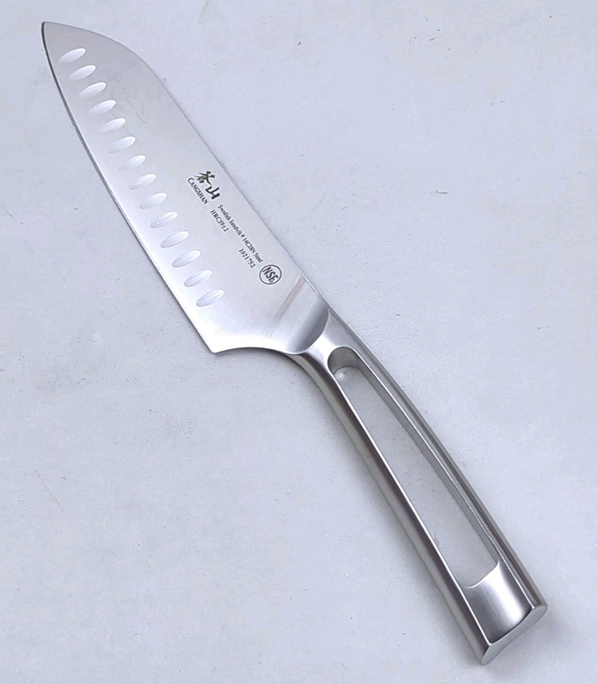 CANGSHAN TN1 Series 7″ SANTOKU Knife, Forged 14C28N SWEDISH Steel, #1021752