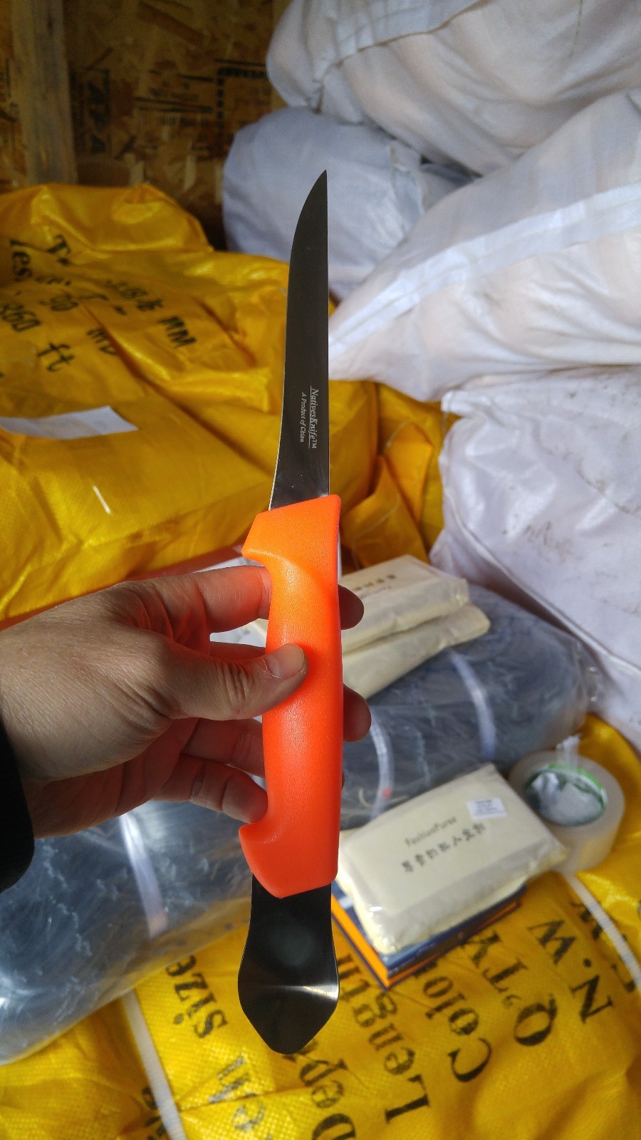 Fishing Fillet Knife 5 inch Stainless with Gutting Spoon/ (sell_by half a dozen)