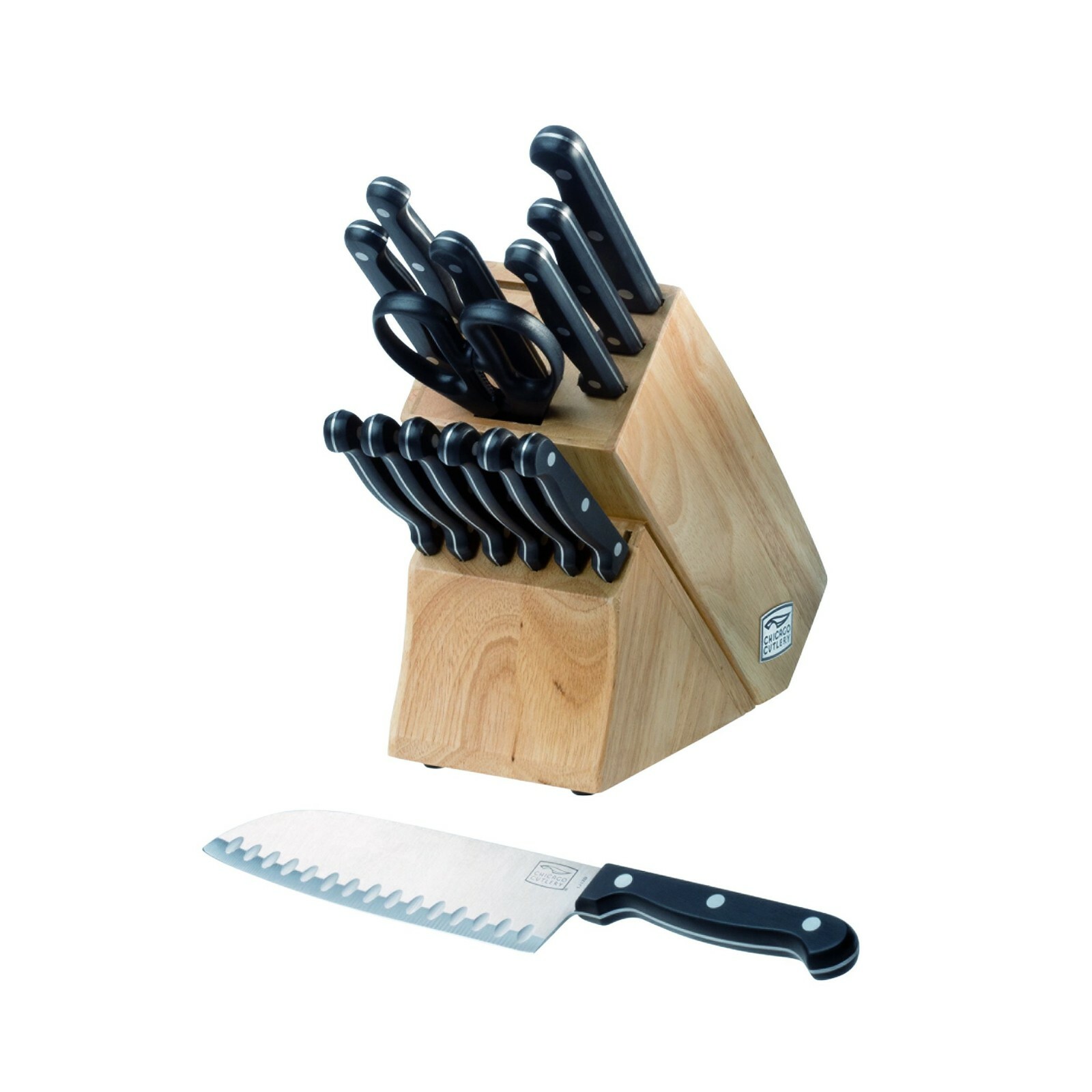 Chicago Cutlery Essentials Set Fixed Knife Carbon Steel blade Polymer Handle