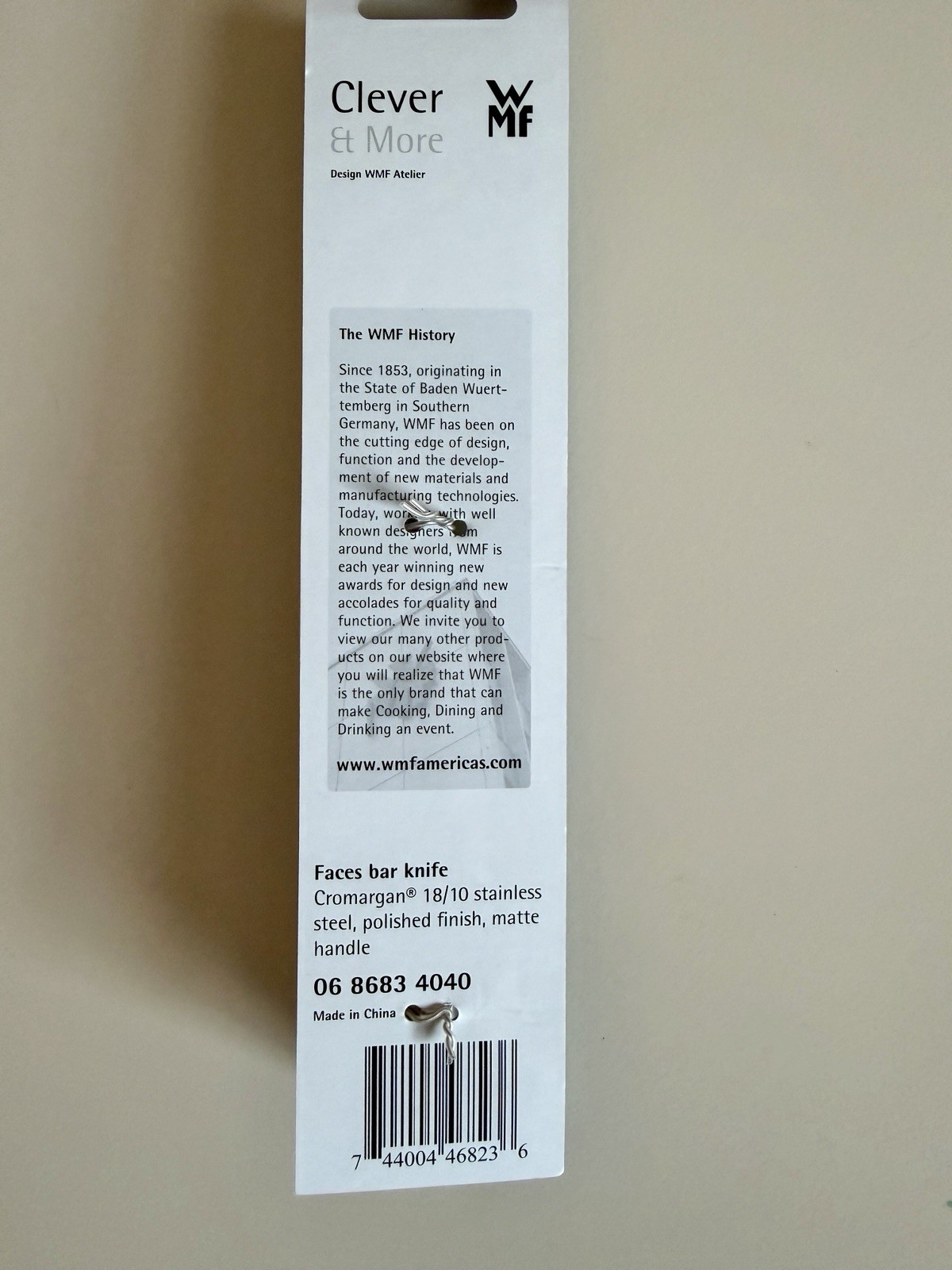 WMF Clever & More Bar Knife Serrated Cromargan 18/10, Polished/Matte, 0686834040
